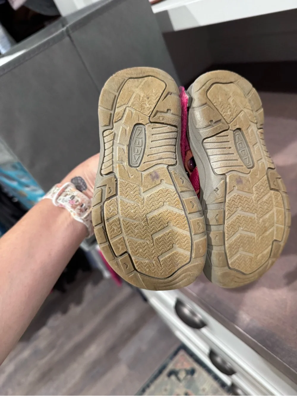 Keen Kids Pink and Orange Closed-Toe Sandal